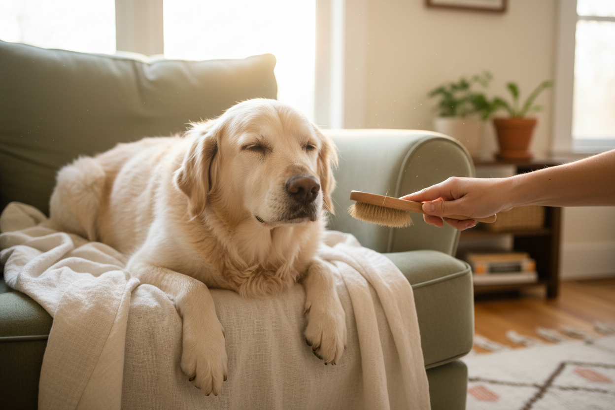 The Little Routines That Matter More Than You'd Think: Grooming an Older Dog